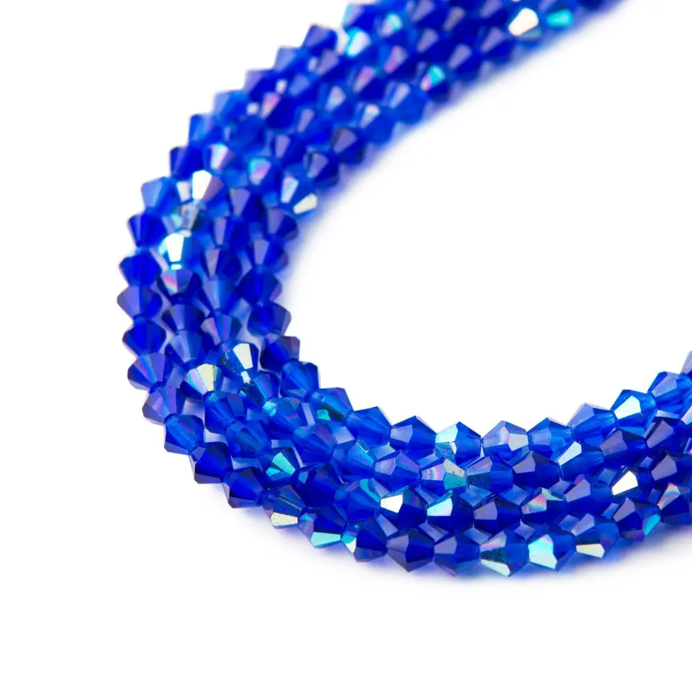 Manumi české cínové perle 4 mm Cobalt Blue AB -