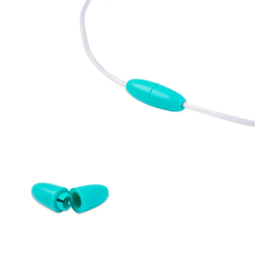 Plastové mechanické zapínání 24x9 mm Turquoise -