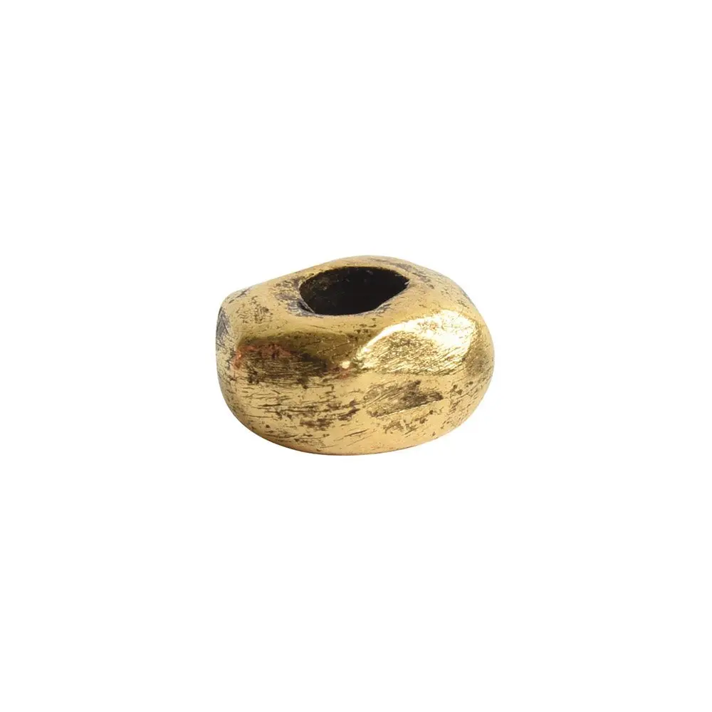 Nunn Design organický korálek 5,5x5 mm pozlacený - 1 ks