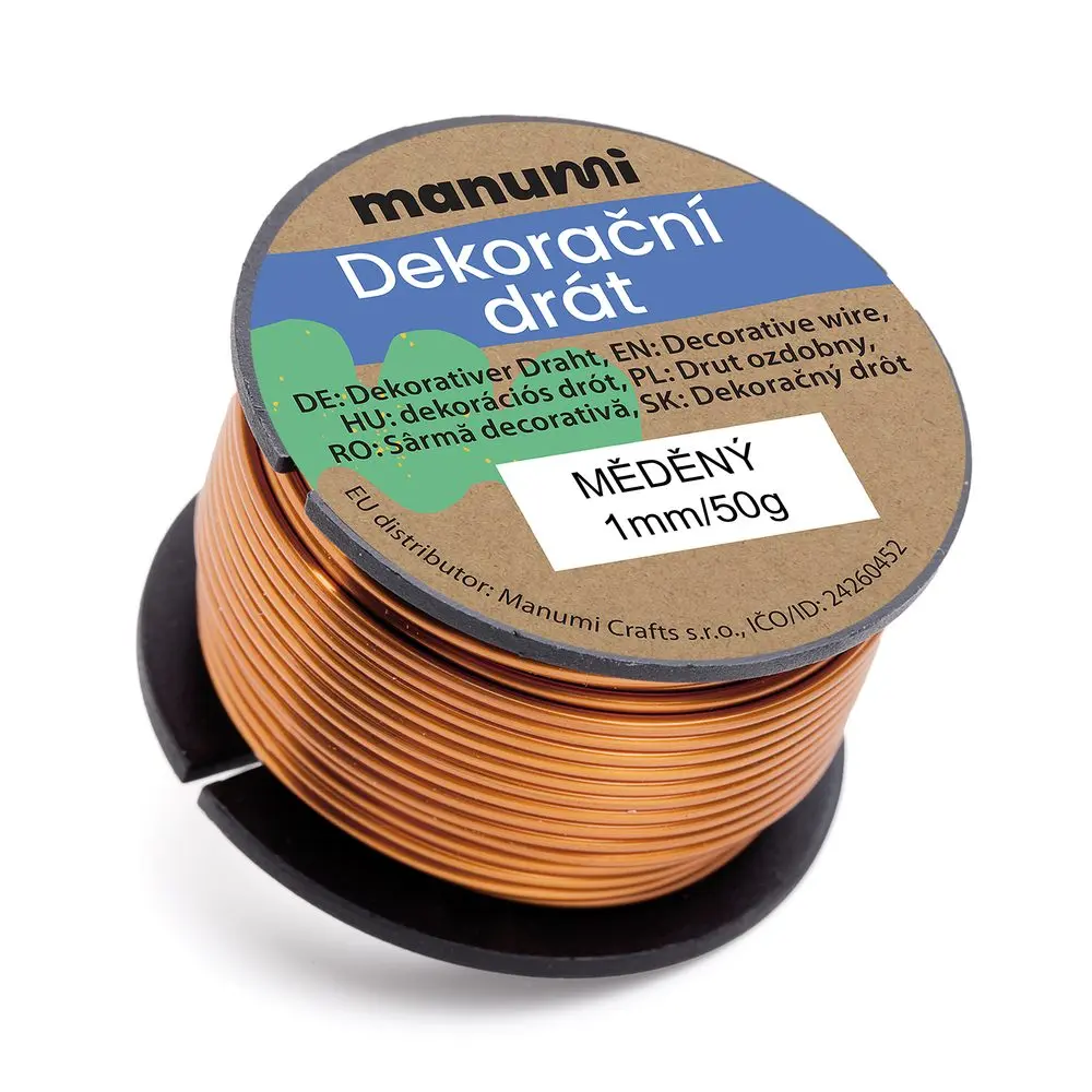 Manumi Měděný drát 1 mm/50 g - 3 ks