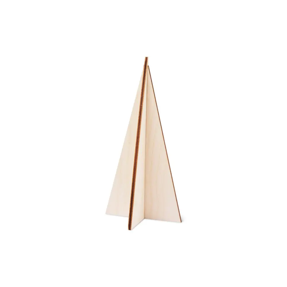 Dřevěný výřez skládací stromek rovný 15cm -