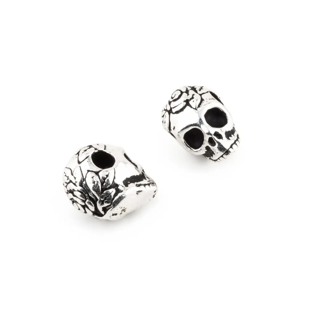 TierraCast korálek Skull starostříbrný -