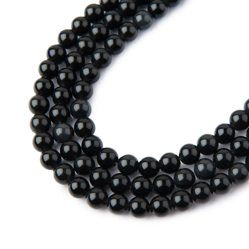Korálky z minerálu Duhový obsidián 4 mm - 15 ks