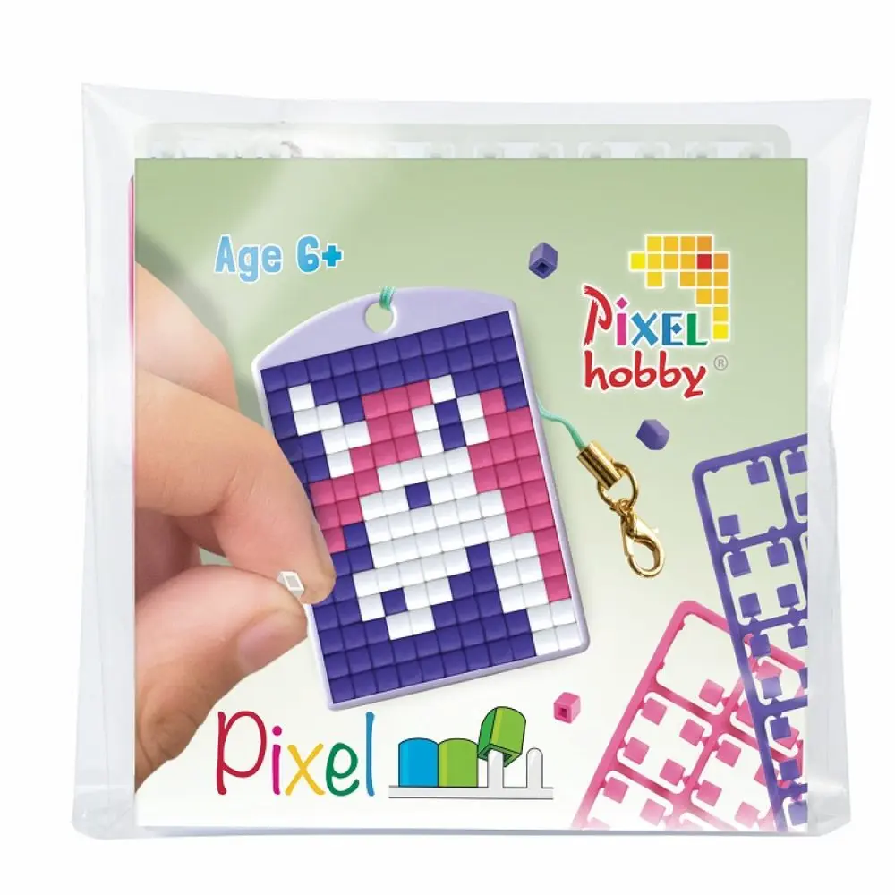 Pixelhobby Pixel klíčenka jednorožec - 1 ks