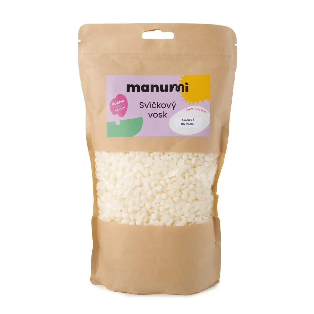 Manumi sójový vosk na svíčky z forem 500 g - 1 balení