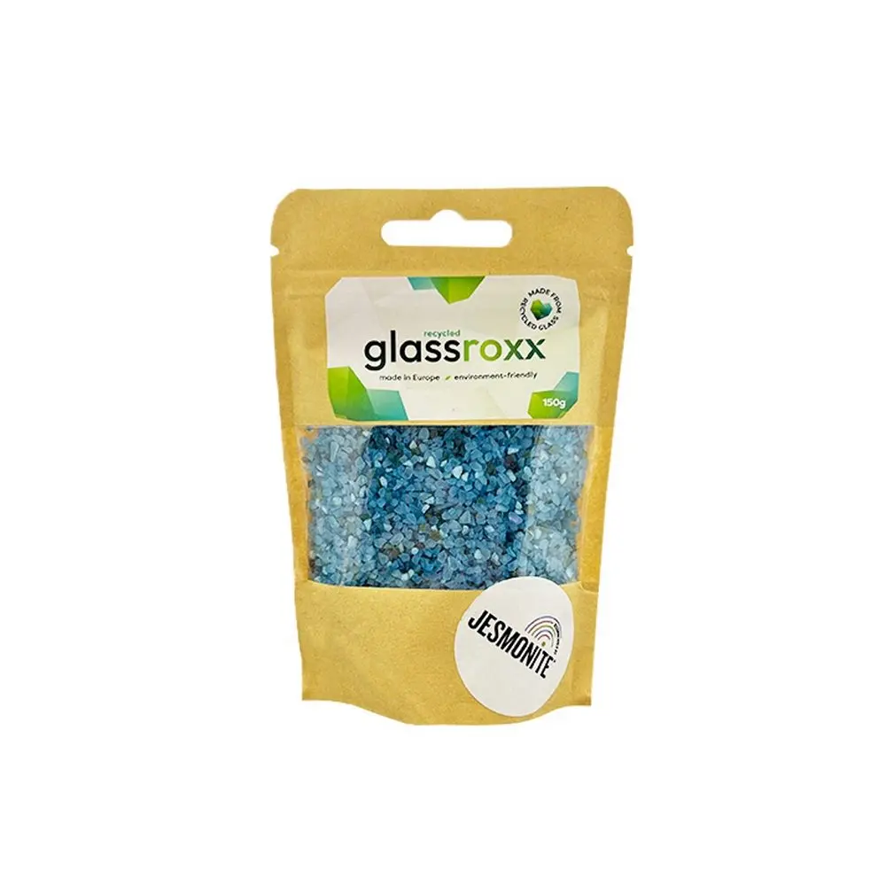 Jesmonite skleněné kamínky GlassRoxx tyrkysové 150 g - 3 ks