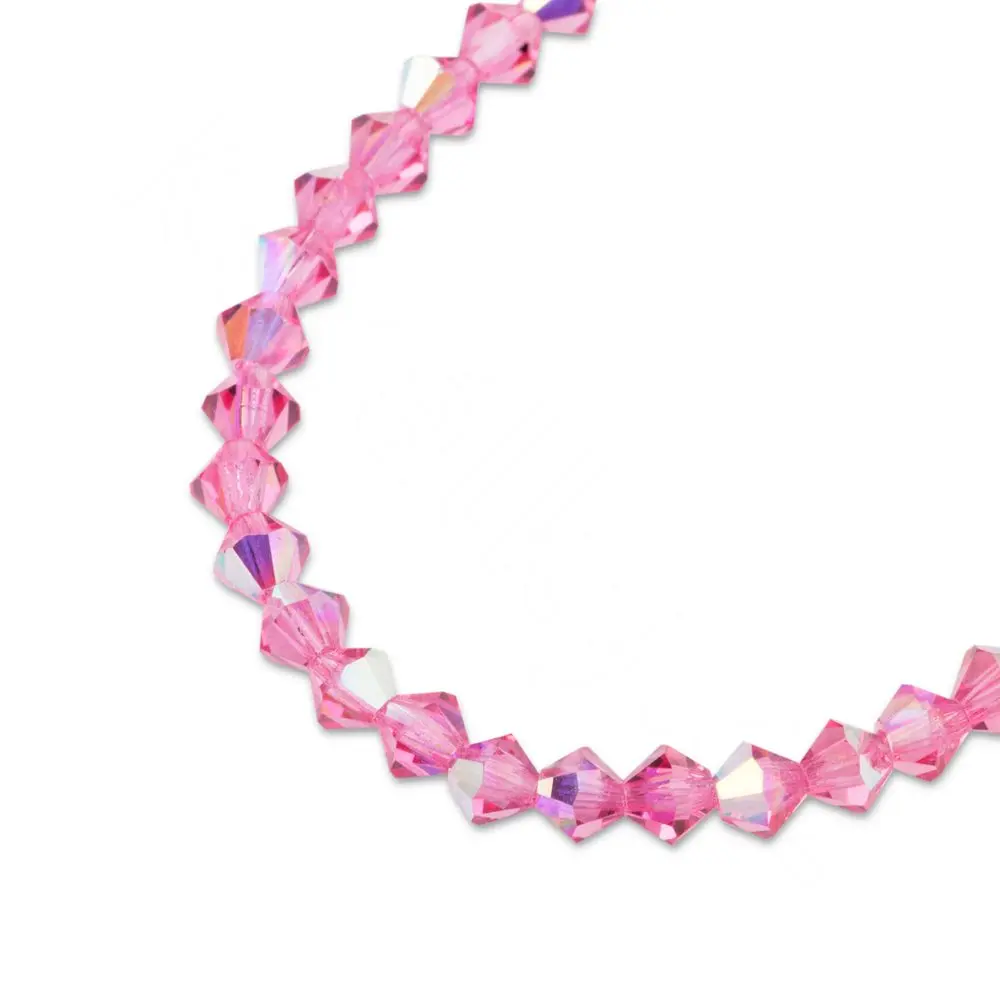 Preciosa MC perle Rondelle 3 mm Rose AB -