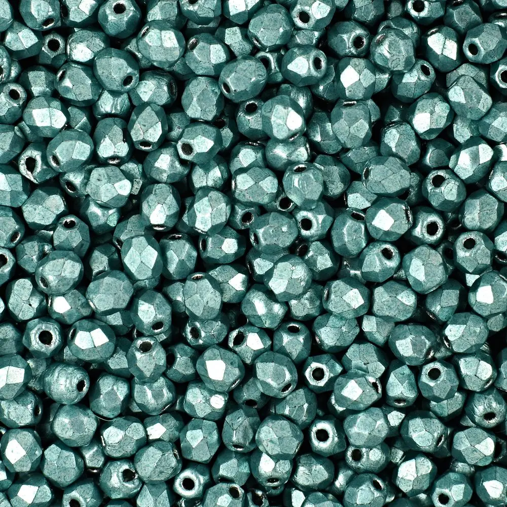 Manumi české broušené korálky 3 mm Saturated Metallic Island Paradise - 60 ks