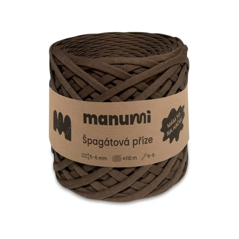 Manumi špagátová příze čokoládová - 1 ks