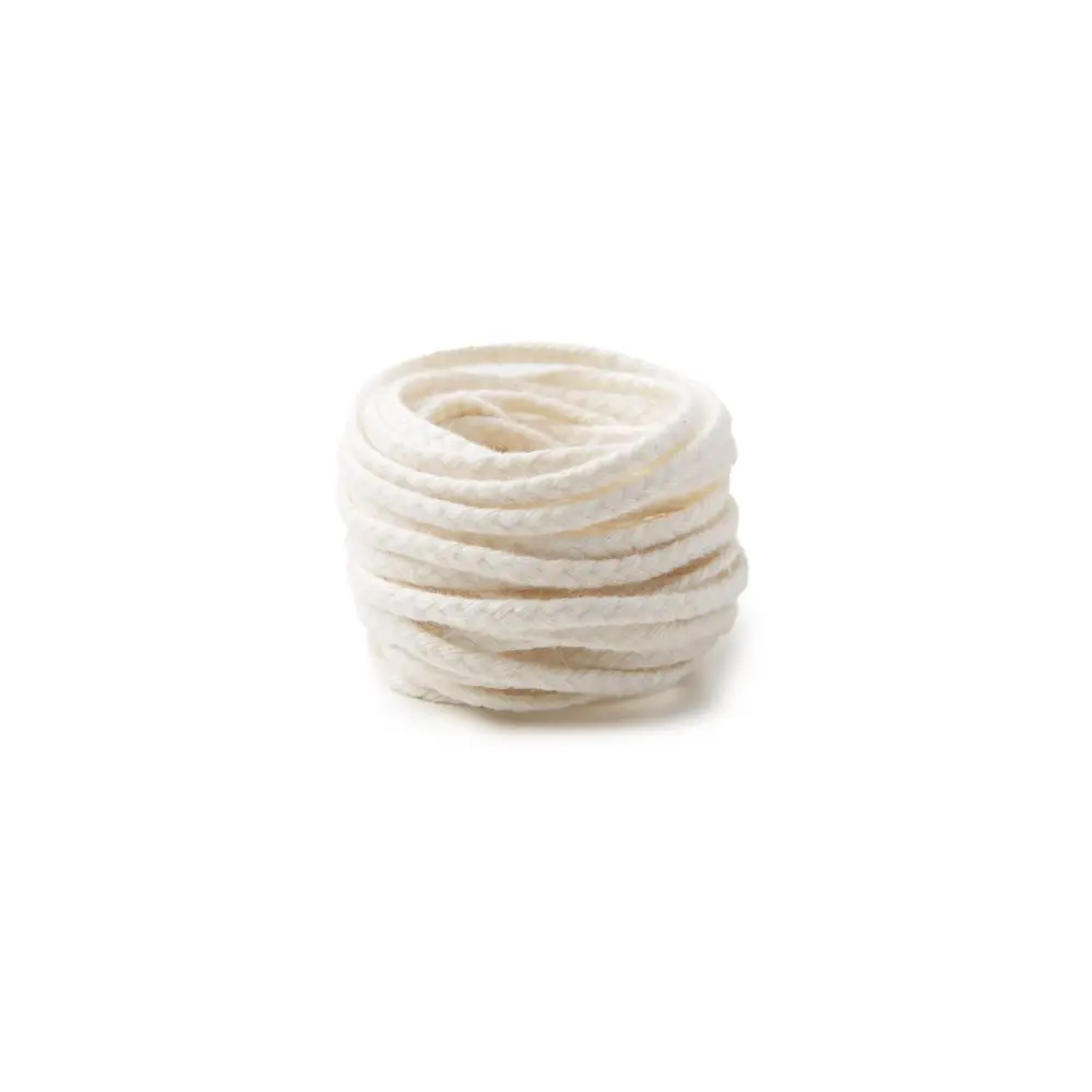 Knot do svíčky z palmového vosku ø6-8cm plochý splétaný - 3 m