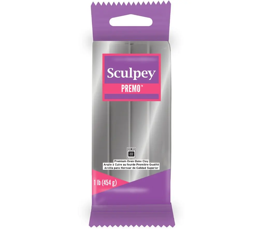 Sculpey PREMO 454g Silver stříbrná barva -