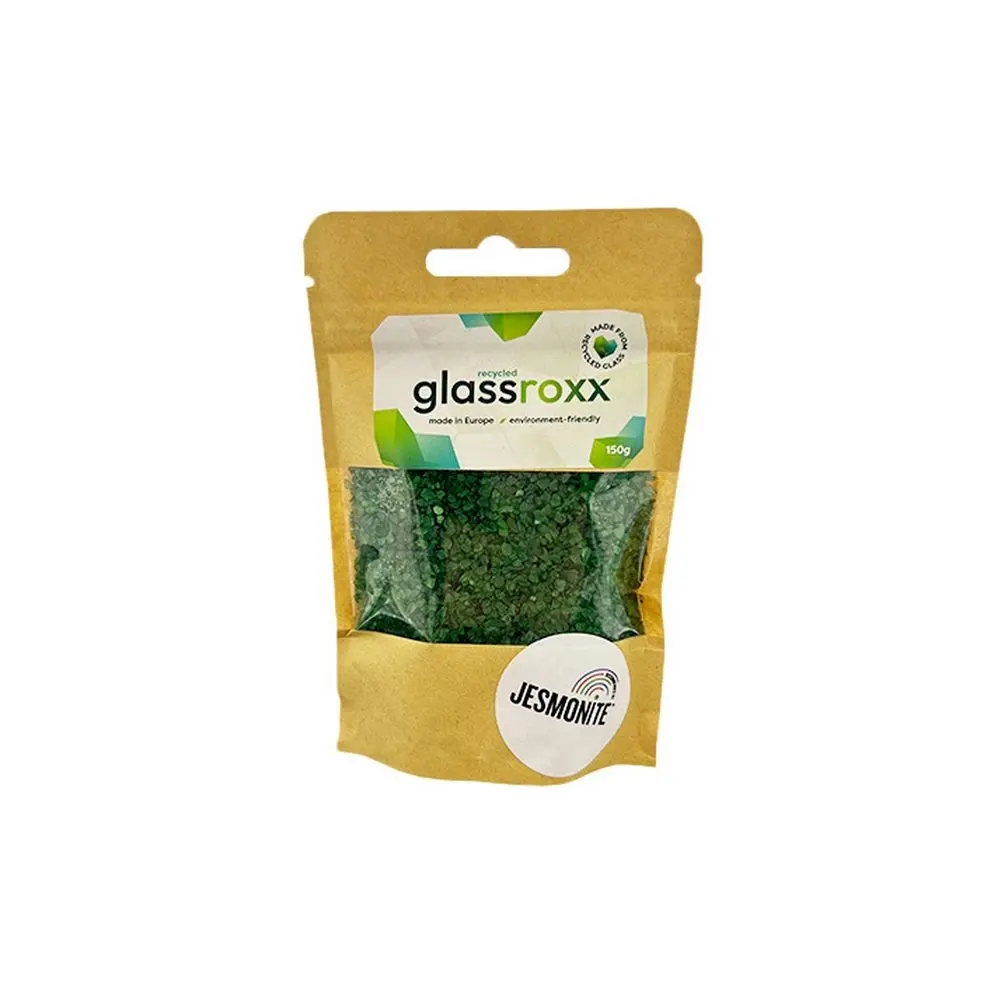 Jesmonite skleněné kamínky GlassRoxx zelené 150 g - 3 ks