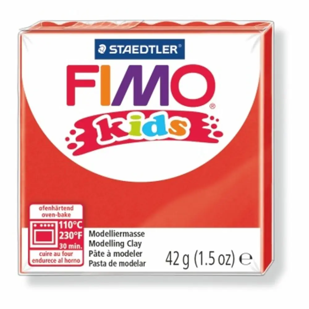 Staedtler FIMO Kids 42g (8030-2) červená - 3 ks