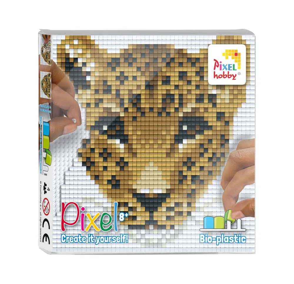 Pixelhobby Pixel sada s velkou podložkou gepard - 3 ks