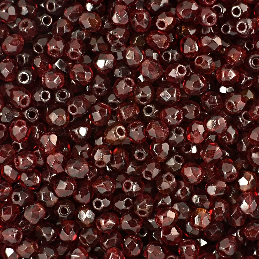 Manumi české broušené korálky 3 mm Ruby - 60 ks