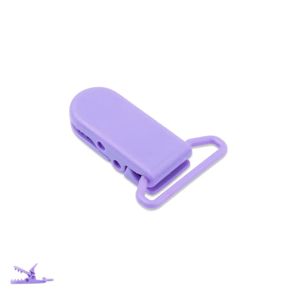 Plastový klip na dudlík 37x16x9 mm Lavender Violet -