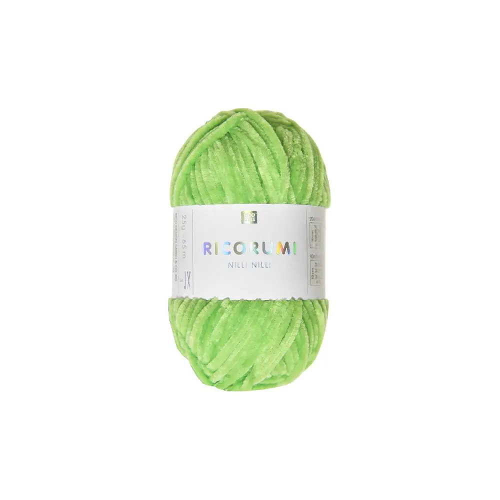 Rico Design Žinylková příze Ricorumi Nilli Nilli odstín 030 neonově zelená - 1 ks