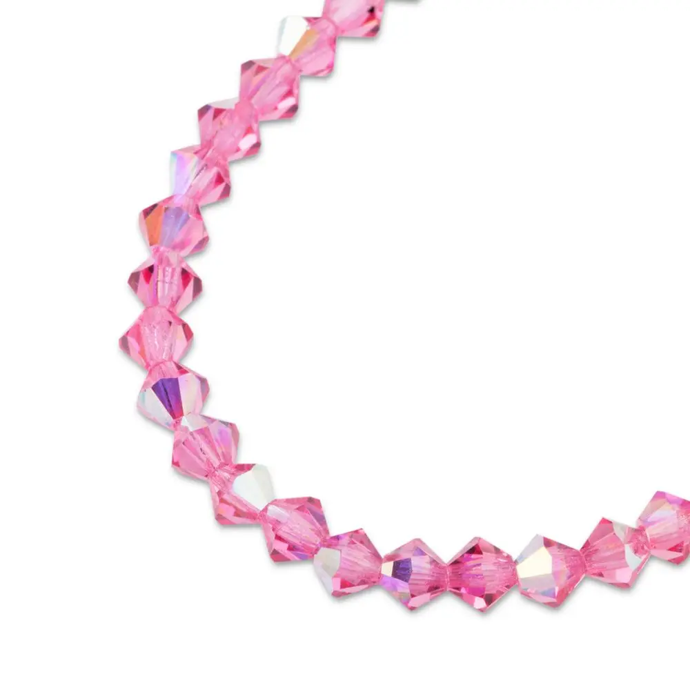 Preciosa MC perle Rondelle 4 mm Rose AB -