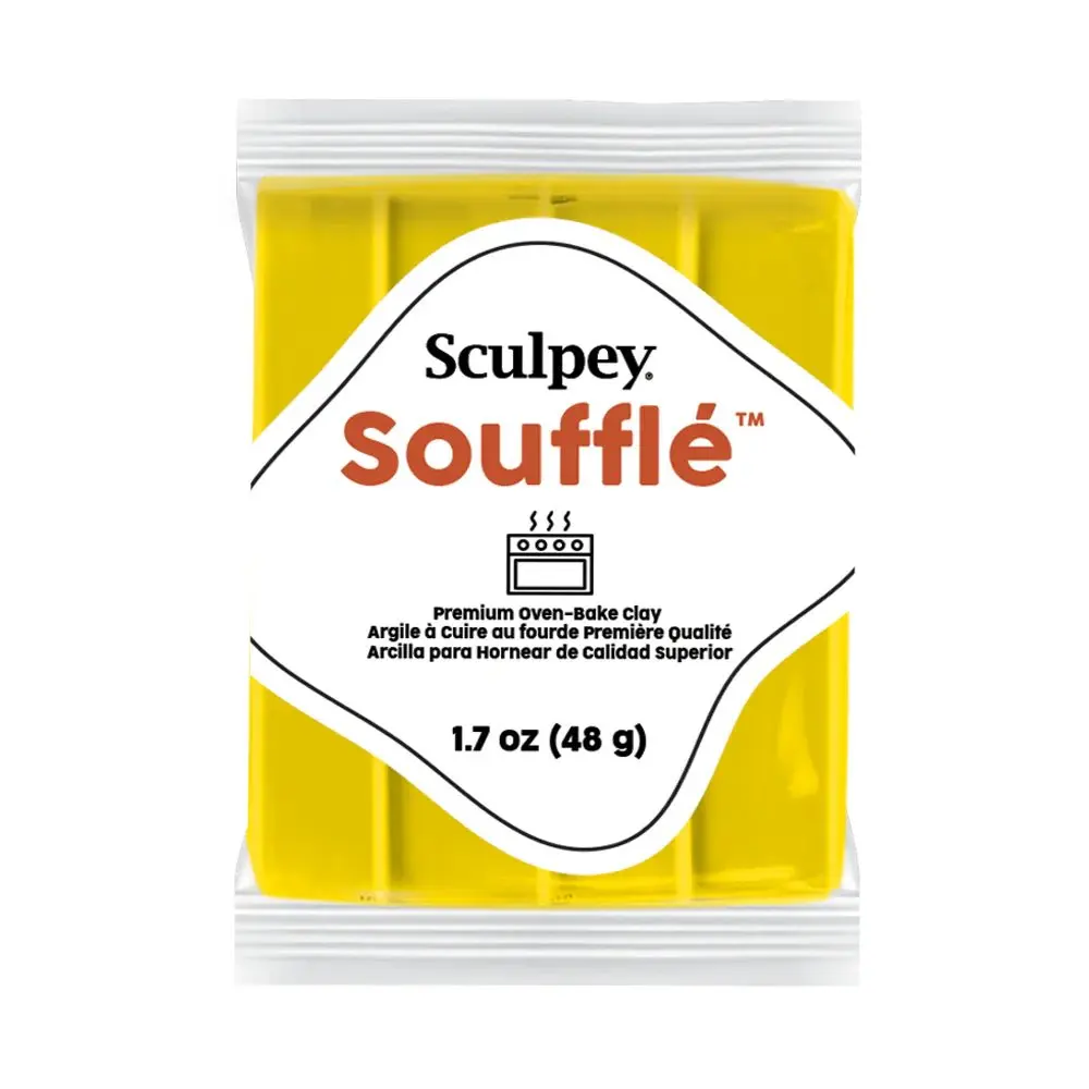 Sculpey Soufflé Cad Yellow kadmiově žlutá - 5 ks