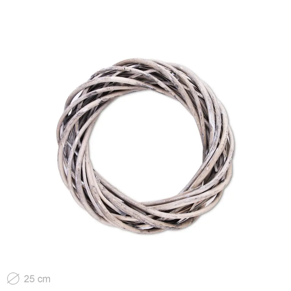 Proutěný základ na věnec 25cm přírodní -