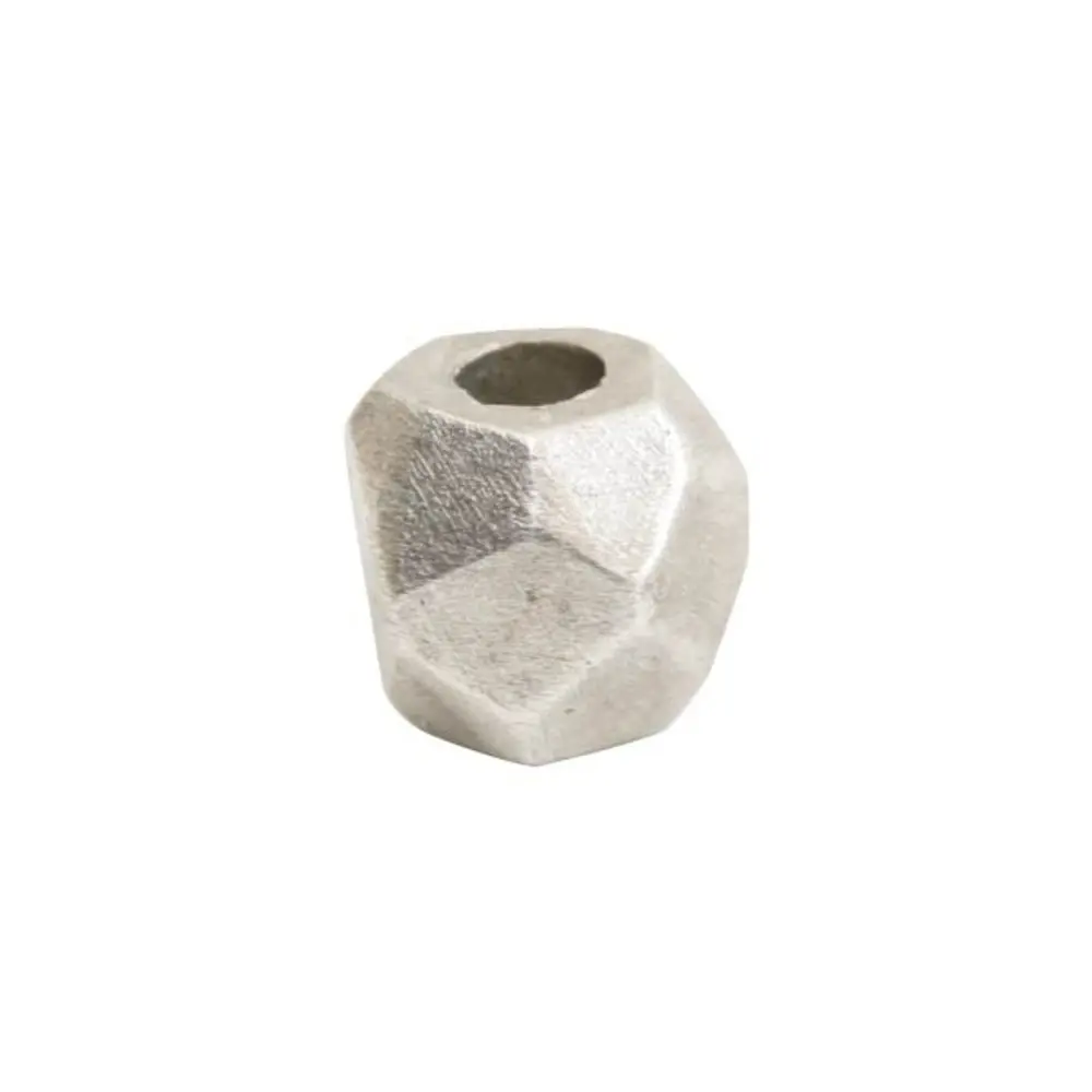 Nunn Design kulatý fazetovaný korálek 6x5 mm postříbřený - 1 ks