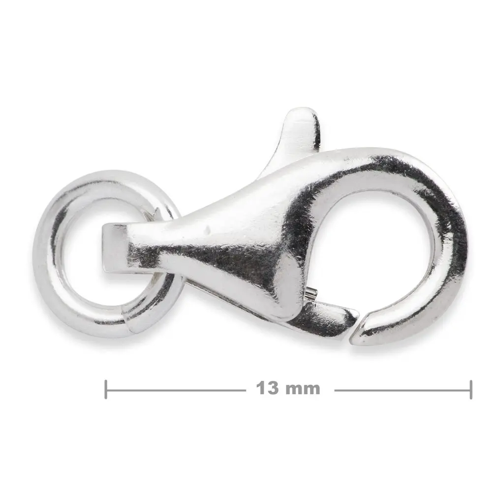 Stříbrná karabinka 13 mm -