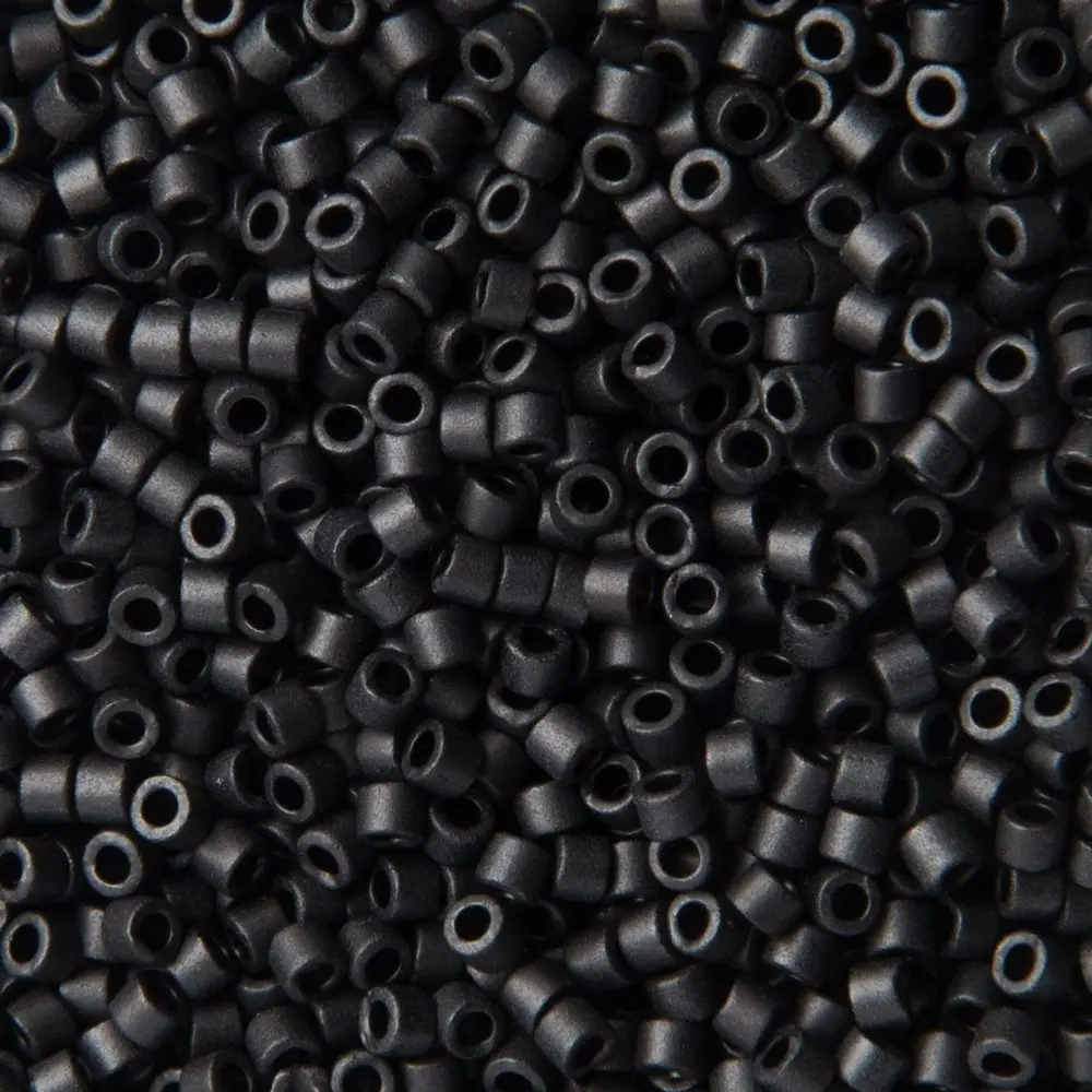 Miyuki Rokajlové korálky - Miyuki Delica 11/0 (DB-310) Matte Black - 15 g