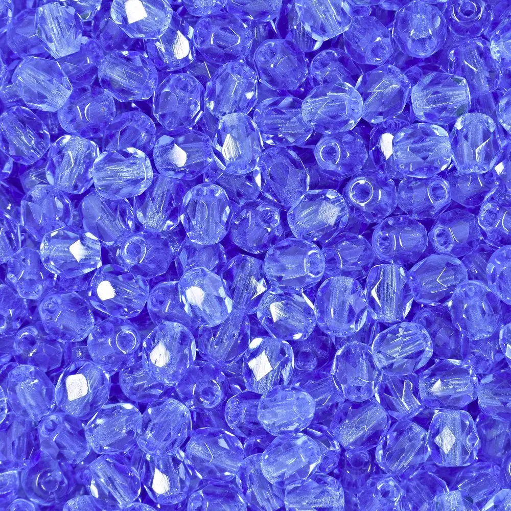 Manumi české broušené korálky 4 mm Sapphire - 225 ks