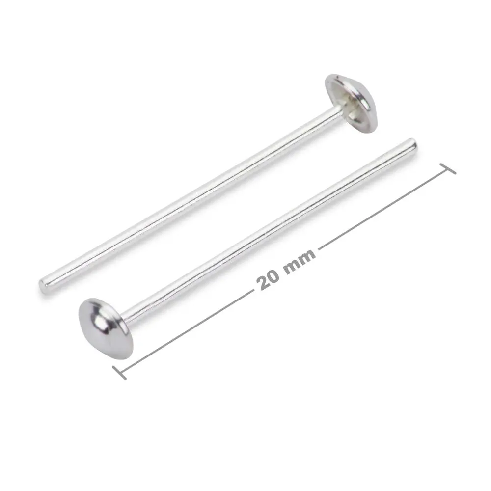Stříbrná nýtová ketlovací jehla 20 x 0,8 mm -