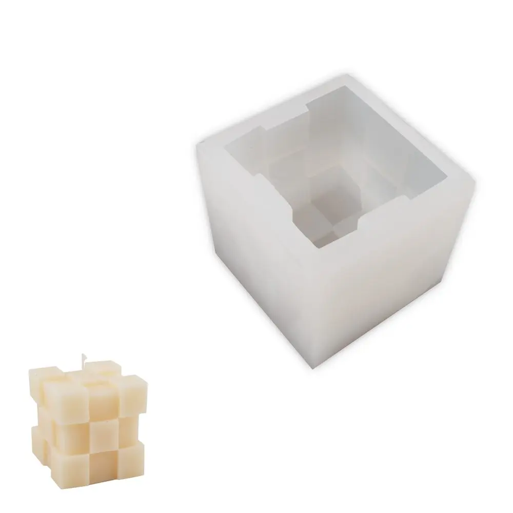 Manumi Silikonová forma ve tvaru kostkované kostky 70x70x70mm -