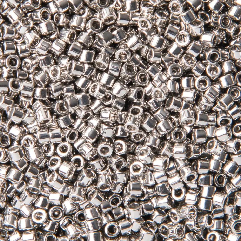 Miyuki Rokajlové korálky - Miyuki Delica 11/0 (DB-038-50) Palladium Plated - 10 g