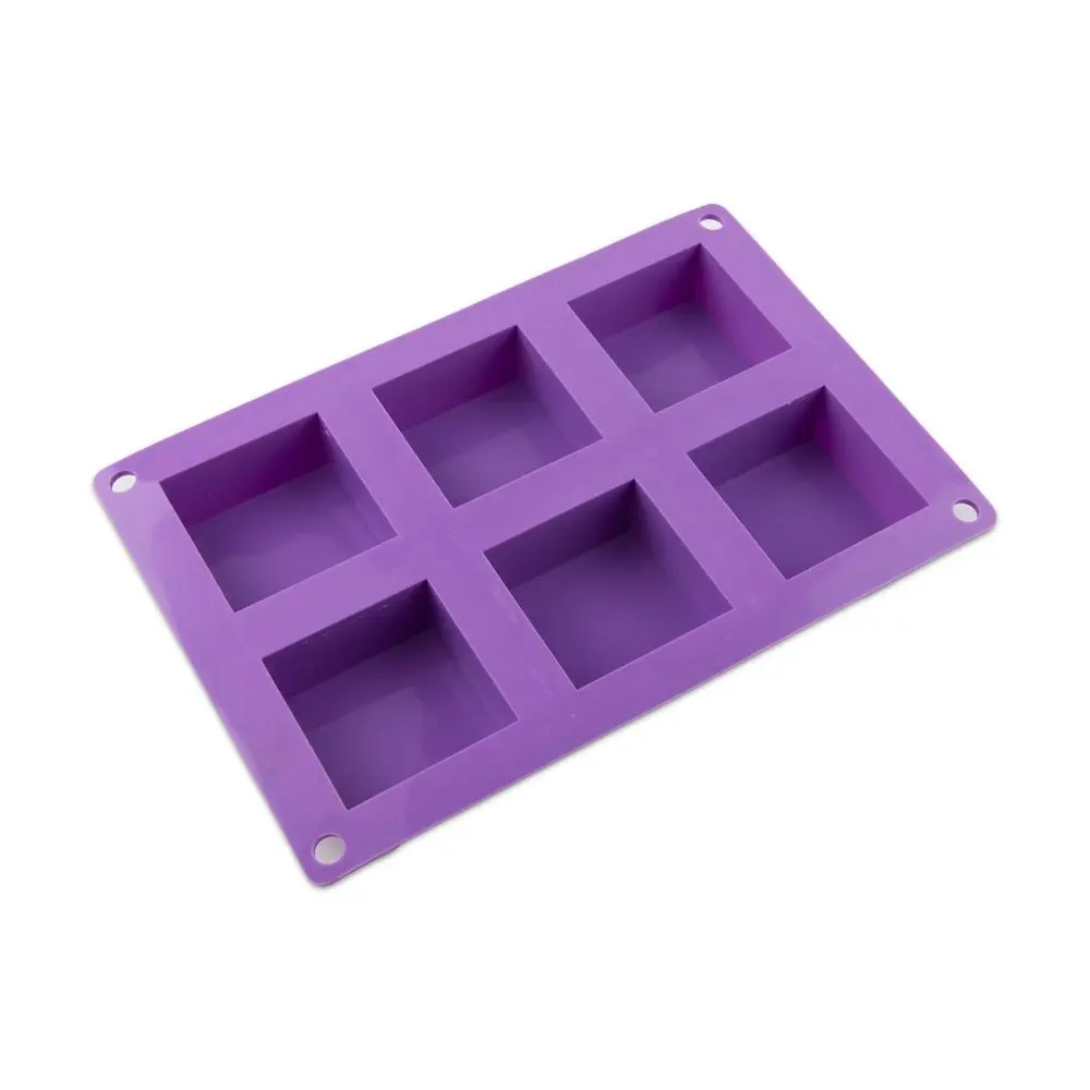 Silikonová forma na odlévání kreativní hmoty kostka 6ks -