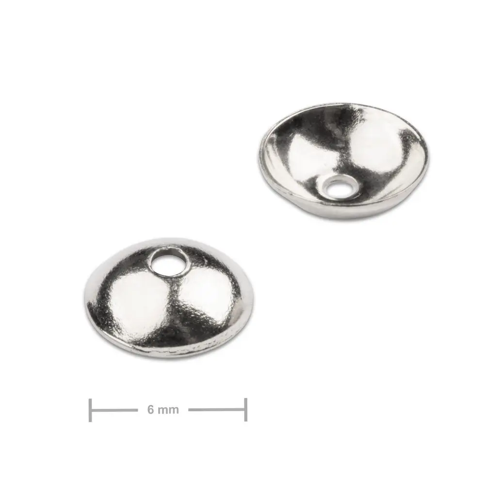 Kaplík z chirurgické oceli 6 mm - 10 ks