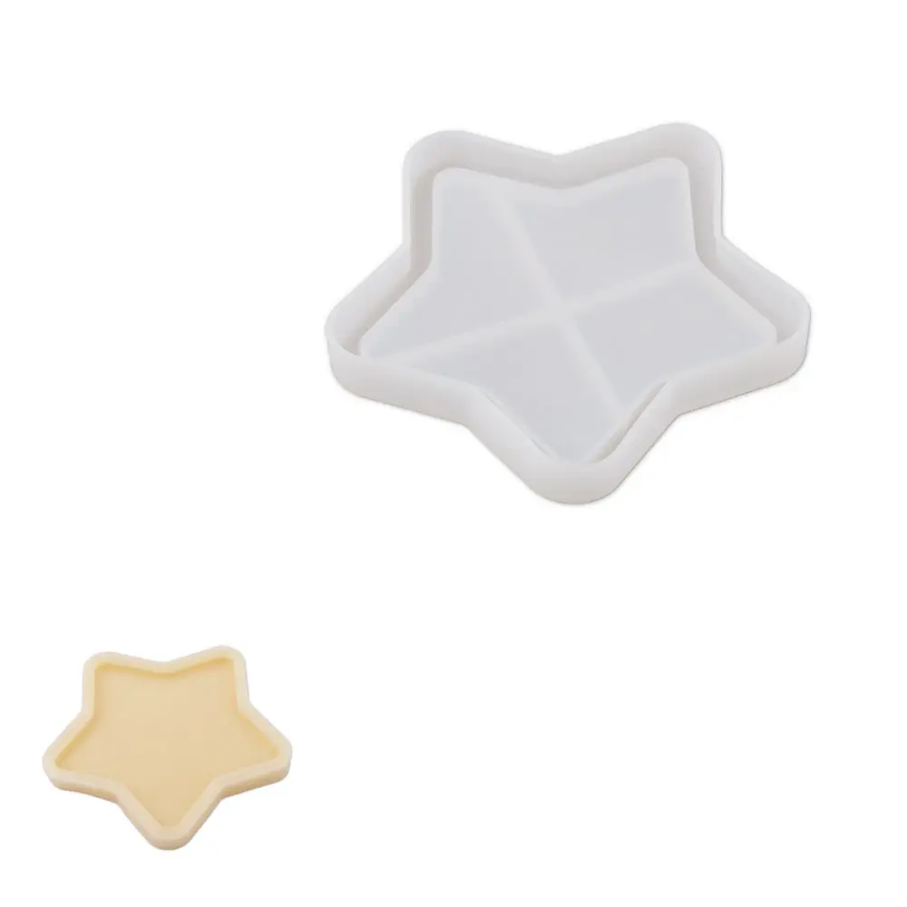Manumi Silikonová forma pro kreativní hmoty hvězda 105 x 105 x 10 mm - 3 ks