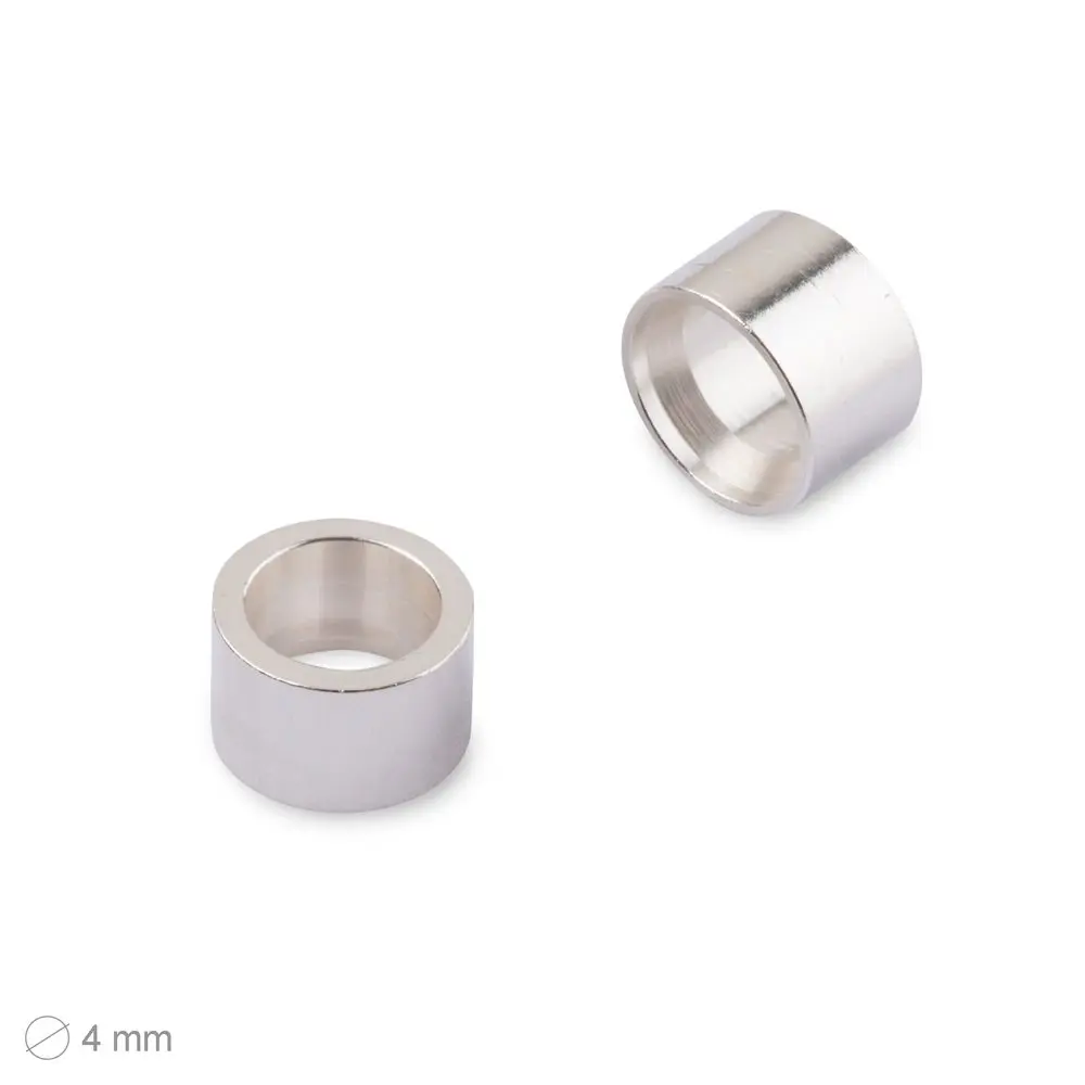 Krapnička trubička ø4mm stříbrná -