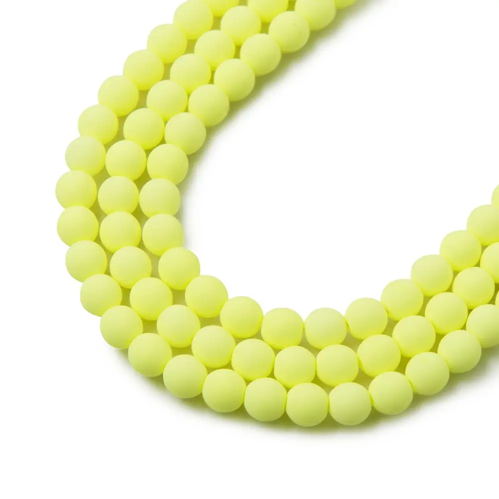 Estrela České mačkané korálky Estrela BONDELI 4 mm soft yellow - 45 ks