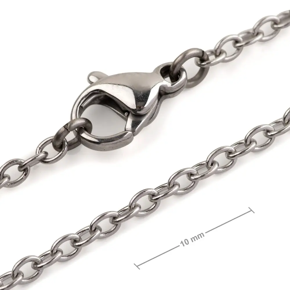 Bižuterní řetízek z chirurgické oceli s 2,5 mm okem se zapínáním 50cm - 1 ks