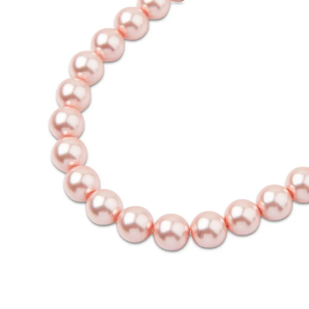 Preciosa kulatá perla MAXIMA 4 mm Pearl Effect Rosaline - 90 ks
