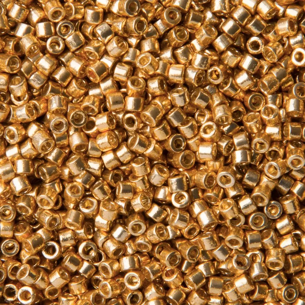 Miyuki Rokajlové korálky - Miyuki Delica 11/0 (DB-1832-50) Duracoat Galvanized Gold - 3 g