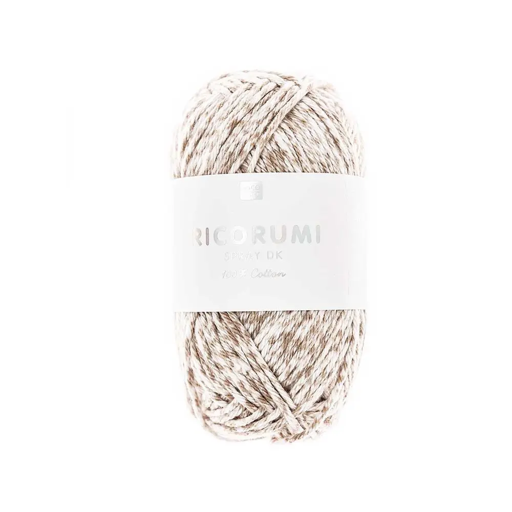 Rico Design Háčkovací příze Ricorumi Spray odstín 008 béžová - 3 ks