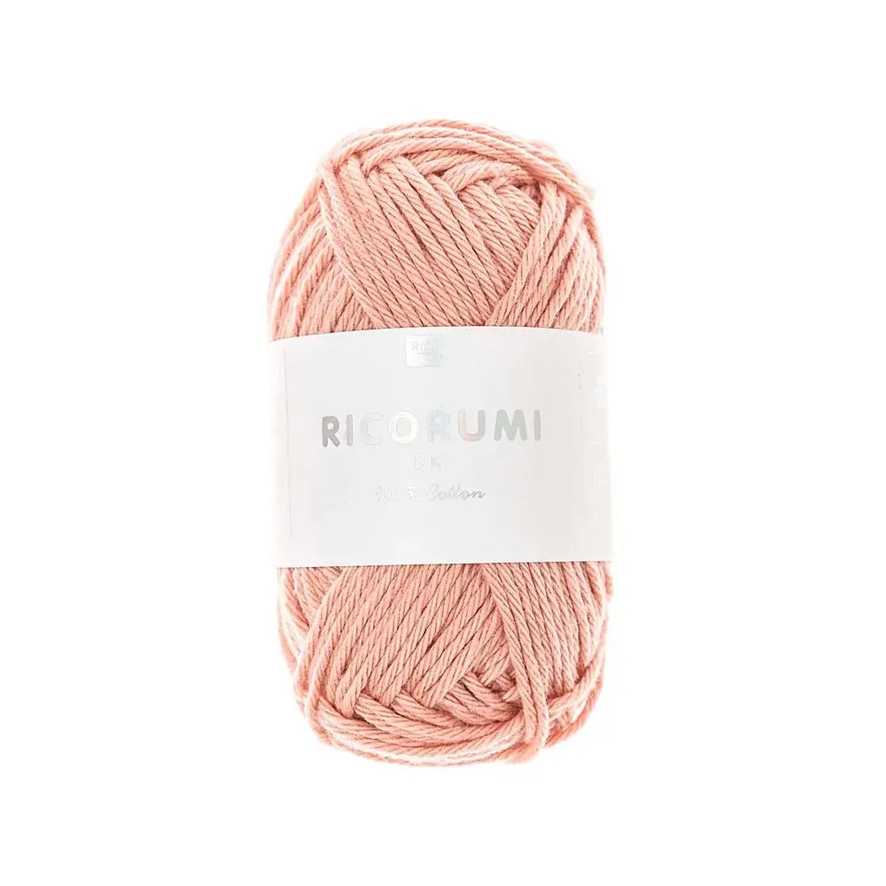 Rico Design Bavlněná háčkovací příze Ricorumi dk odstín 067 lotosová - 3 ks