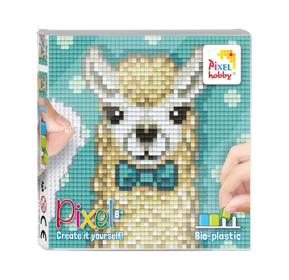 Pixelhobby Pixel sada s velkou podložkou lama -