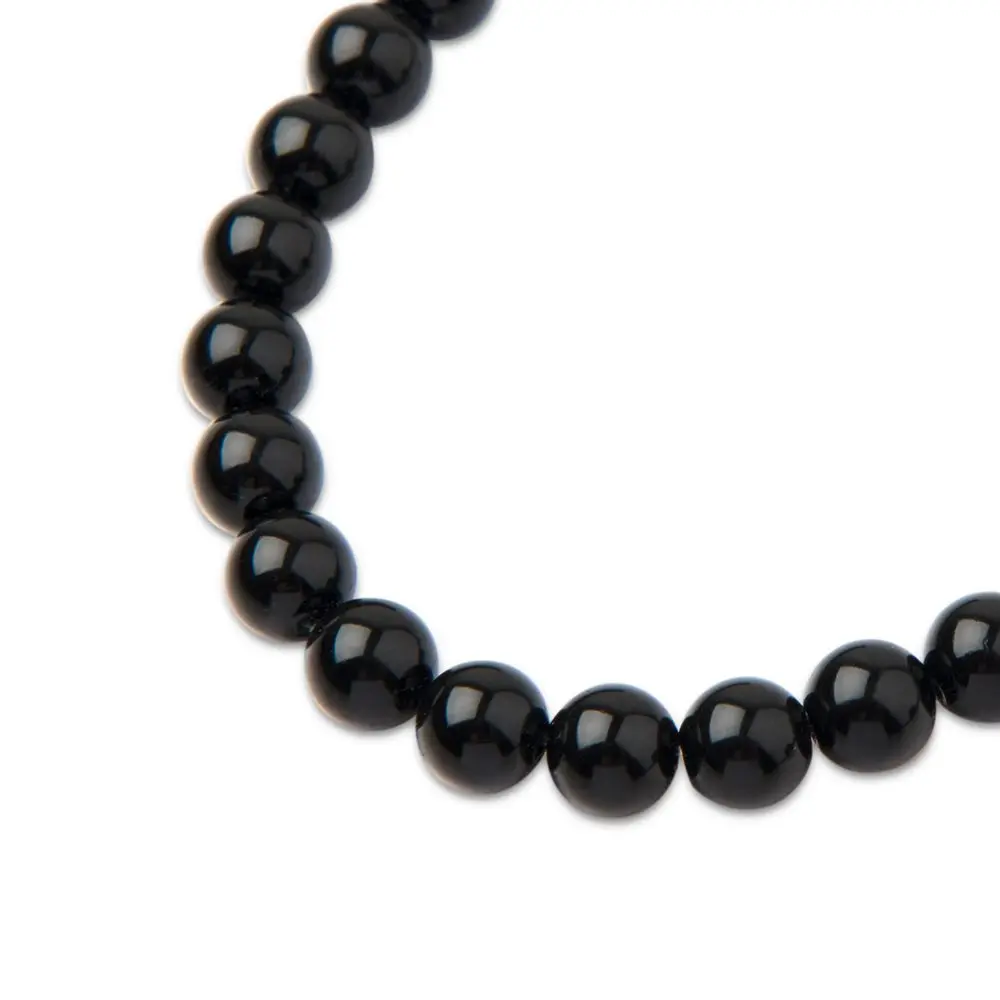 Preciosa kulatá perla MAXIMA 6 mm Crystal Magic Black - 60 ks
