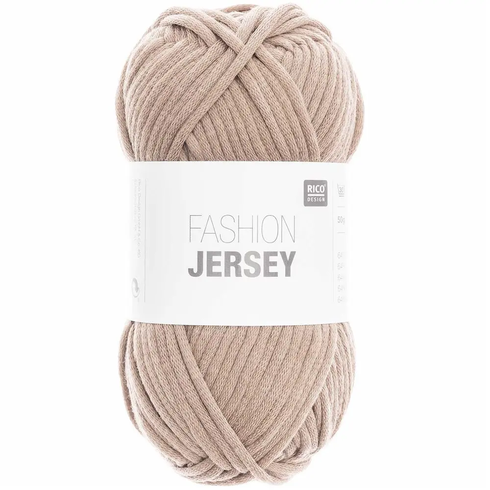 Rico design háčkovací šňůra Fashion Jersey odstín 002 béžová - 3 ks