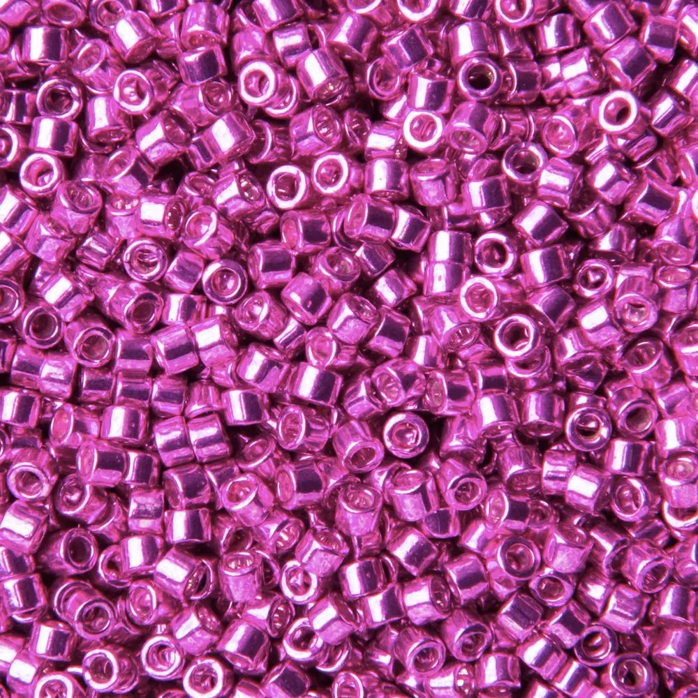 Miyuki Rokajlové korálky - Miyuki Delica 11/0 (DB-422) Galvanized Magenta - 15 g