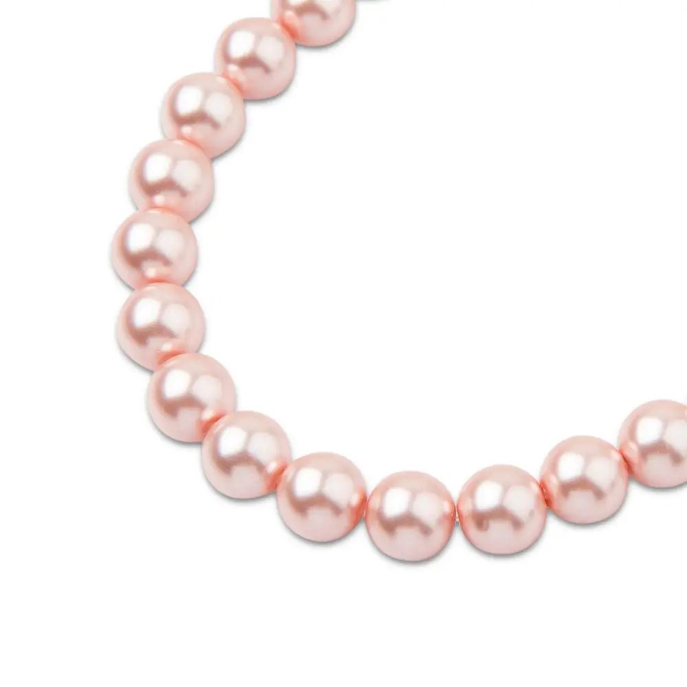 Preciosa kulatá perla MAXIMA 6 mm Pearl Effect Rosaline - 20 ks