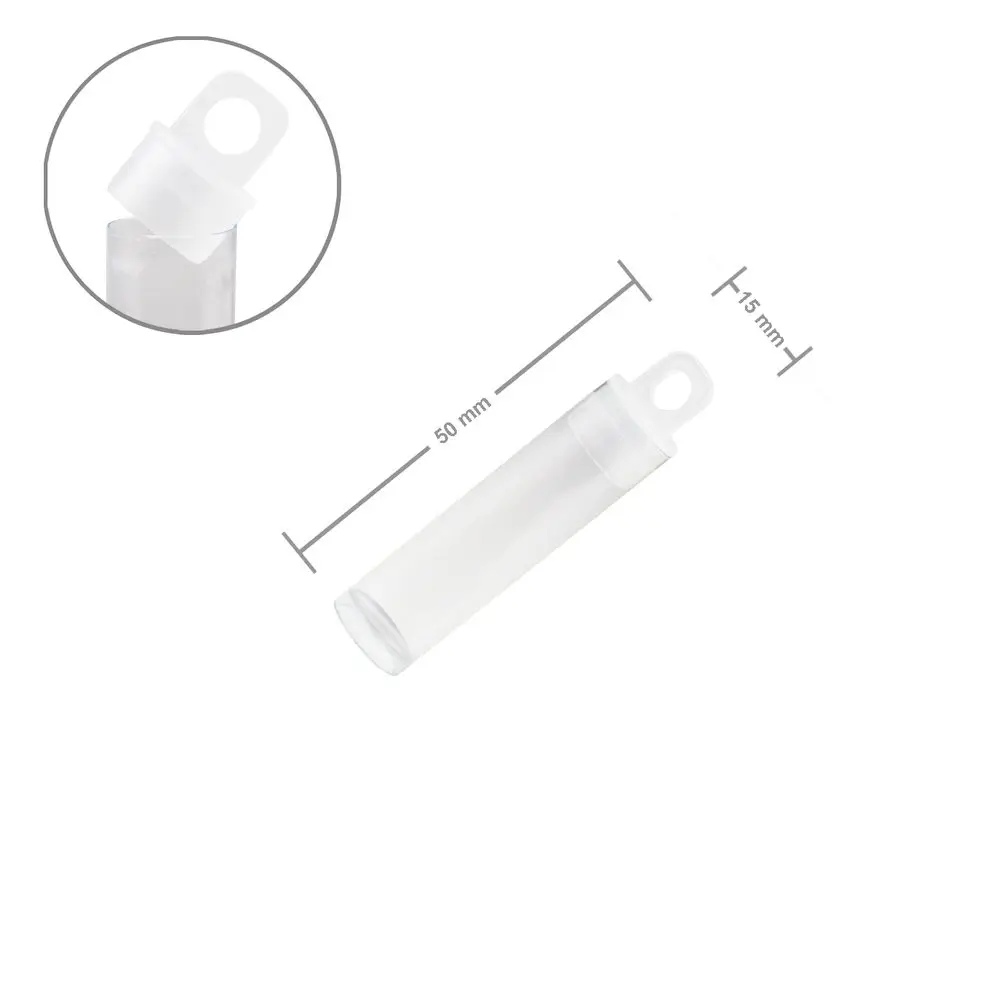 Plastová tuba s víčkem 50x15mm -