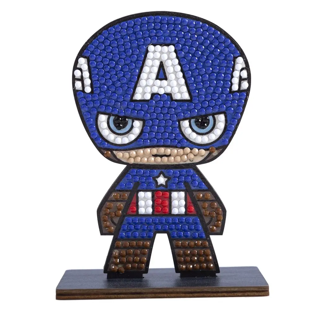 Diamantové malování postava Marvel Captain America - 1 ks