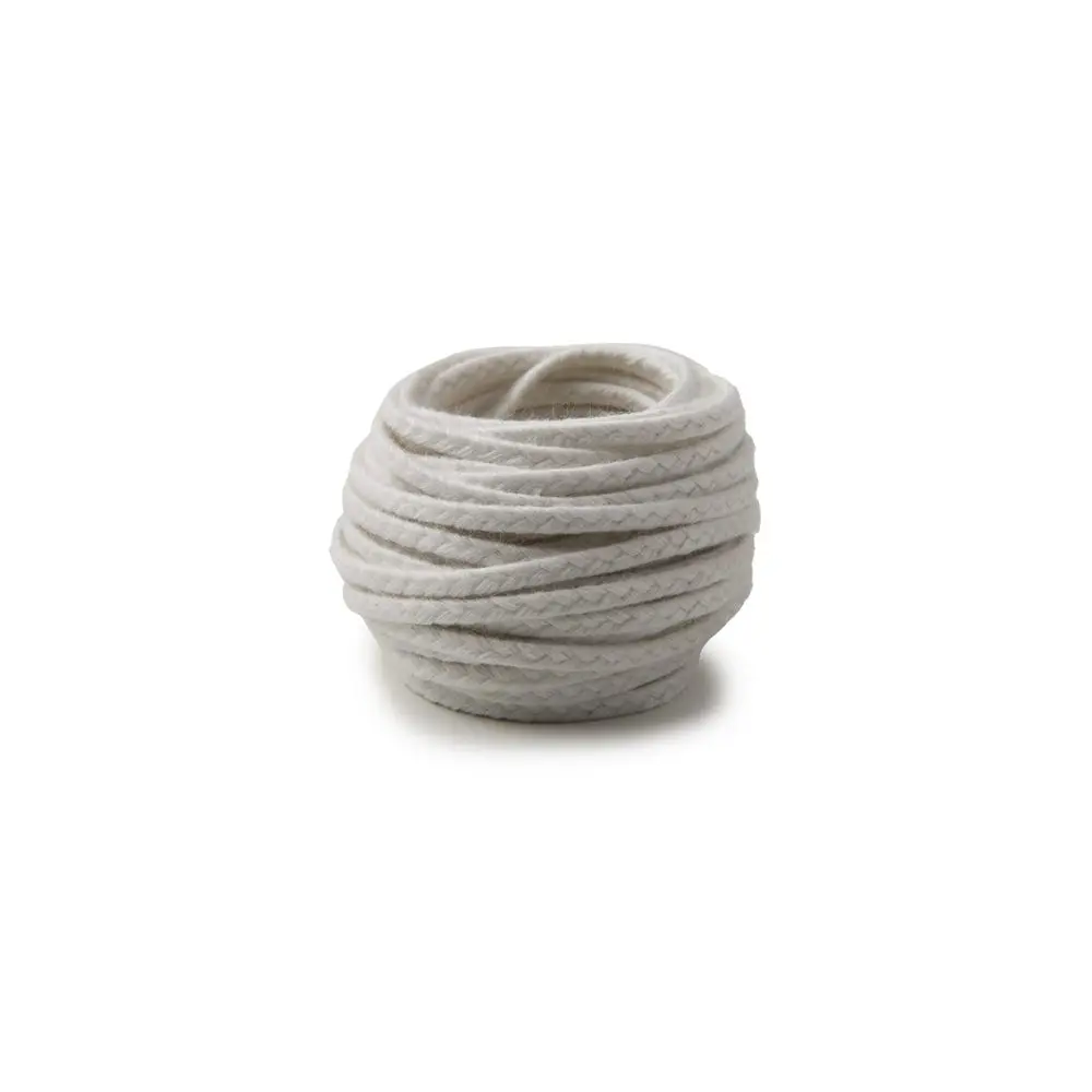 Knot do svíčky z přírodního vosku ø6-7cm plochý splétaný - 3 m