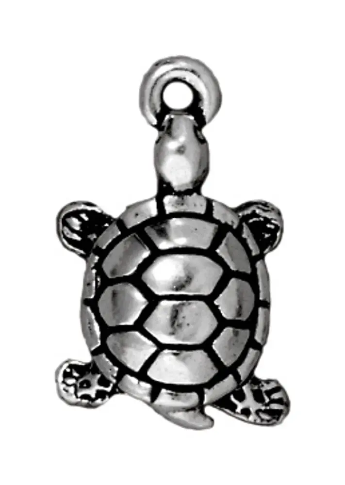 TierraCast přívěsek Turtle starostříbrný -